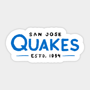 San Jose Earthquakeeees Sticker